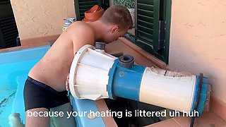 Andrew Oster Could Not Pay The Pool Guy So She Offered Hot