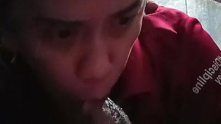 Quiet Girls Are Always the Wildest. Big Tits Wife Doing Sensual Blowjob