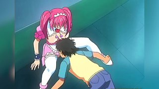 Big boobs babe gets oral in sexy schoolgirl outfit
