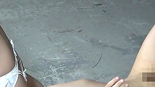 Mistress Facesitting Masochist and Makes Him Fap, While Her Finger in His Anus and Watching Cum, Spooning Semen Makes Eat to Him