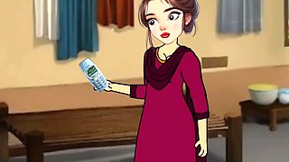 Husband Wife and Maid Gangu Bai Ki Chudai Ki Story, Hindi Cartoon Sex Story
