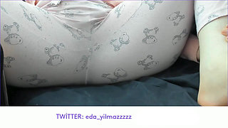 Masturbation in Pajamas - Pussy Caressing in Pajamas