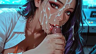 Gorgeous MILF Sucks Massive BBC in Game Room – POV Blowjob Cumshot