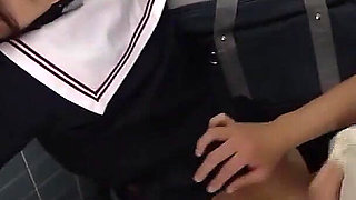College Girls: Footage of Sex in the Restroom 3-4