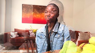 This EBONY TEEN snuck out of home