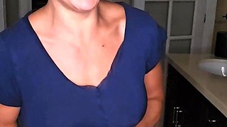 Big boobs milf masturbates with her dildo