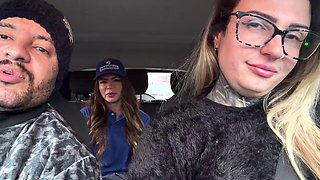 Brazilian Gas Station Slips from Car as Cuckold Watches, Couple DNA Calls Horny Attendant to Pound Her