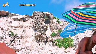 Energetic young nudist