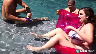 Milly Marks - Big-tit Dp Pool Party