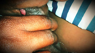 Sister-in-law sucks brother-in-law's cock and sucks ass in doggy style.