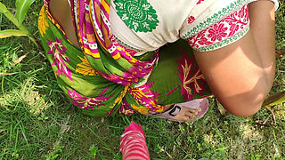 Outdoor my Hot Young Bhabhi and me