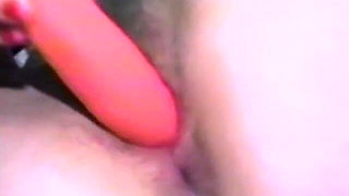 Dirty Blonde Fucks Her Pussy with Two Dildos