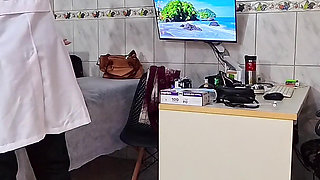 Anal Exam Involving the Insertion of a Plug and Anal Sex to Retain Semen Inside.