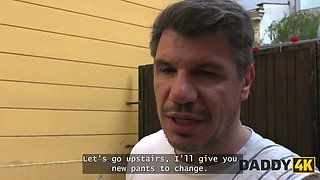 Daddy4k. prompt secret porno with her bf's dad