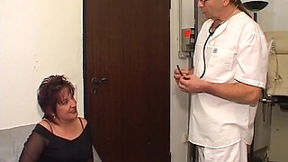 Mature Brunette MILF Enjoys Doctor Pussy Exam