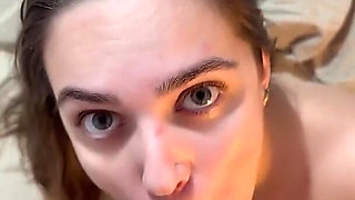 Naughty Wife Gives Blowjob Until She Gets Milk