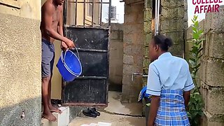 (xhaf) A Abandoned School To Get Fucked Outside Because Her Uniform Was Wet