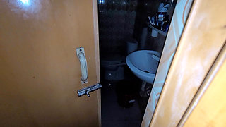 My Stepsister Was Taking a Shower with the Door Open and I Was Peeking in