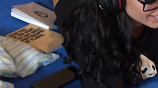 Amazing Brunette Relaxing with Her Friend