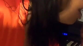 Piano Lesson Seduction Red Lingerie, Deep Pleasure & Messy Mouth Finish