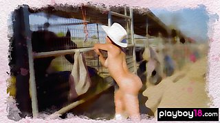 Naked latina muse reveals her big boobs