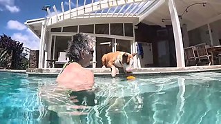 Over/underwater Pool Shots and a Long, Slow-mo Outdoor Shower