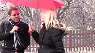 Cute Blonde Monika Banged In Bed cut 001: Blowjob, Licking  Big Tits Porn