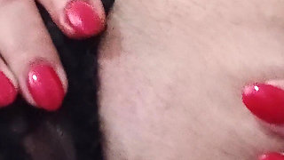 Watch My Clever Fingers with Red Nail Polish