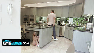 Taboo Hide and Seek - Petite Step Sister Tries to Seduce Step Bro