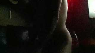 Getting in the room, uncensored because it's dark