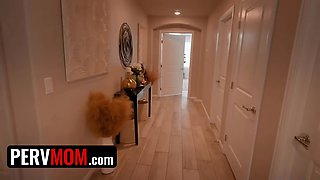Hot cougar step mother Sofie Marie gets a pussy total of step son shaft for thanksgiving - pervmom taboo
