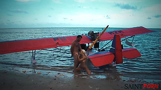 Caylian Curtis Fucks a Pilot on a Secluded Island Beach