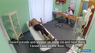 Fake Hospital - Stunning Brunette Enters Office Asking for Medication & Ends up Fucking the Horny Doctor