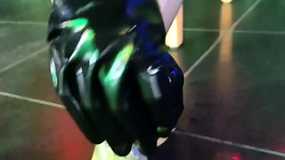 Horny hungarian college jock solo jerking outdoors