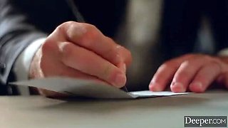 Blonde Gold Digger Seduced By Stepdad - Gizelle Blanco Blowjob & Cum in Mouth