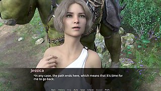 Platinum-blonde succubus can't resist fingering herself - Episode 21