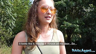 Outdoors video with sneaky Stacy Cruz from Public Agent