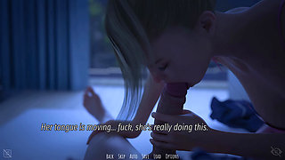 Shadows of Seduction V0.5 - P6 MILF Jessica Deepthroats Adam and Swallows Every Drop in Her Bedroom