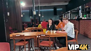Hot Brunette Cheating Wife Fucked Hard in Public Toilet - POV Sex with Alexander Tda & Charlotte Grey
