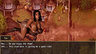 A struggle with sins - gameplay - roleplay - tia riding stranger dick while cuck boyfriend watching and he join for  DP