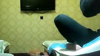 Amateur latin caught by hidden cam