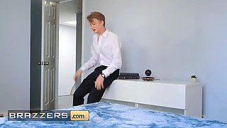 Red haired Summer Hart comes to life to satisfy her manager jimmy