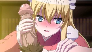 The caretaker has his way with the princess in this animated hentai