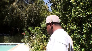 Brunette MILFs suck a big cock at party