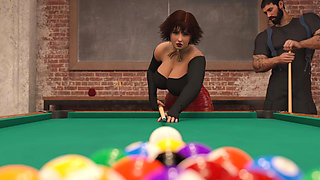 Pool Table Fun with Hot Bartender Girl - Tis the Reason - E01