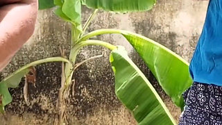 Stepmother Was Working in the Garden and I Had Sex with Her