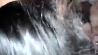 Indian Secretary Gives a Sloppy Blowjob