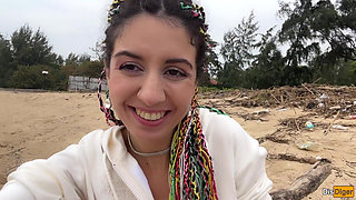 I See You Jerking off to Me and I Want to Help You Cum! - Cock Flashing on a Beach