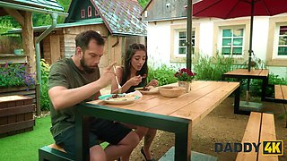 Daddy4k. wild latina risked and pounded his dad