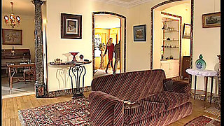 Naughty Nurse with Big Tits Gets Fucked by Patient on Couch - Blonde Beauty Blowjob Action!